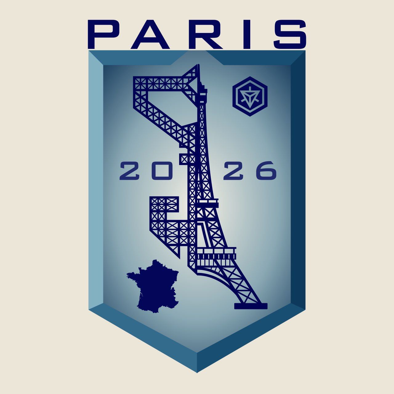 Version with gradient and map of France