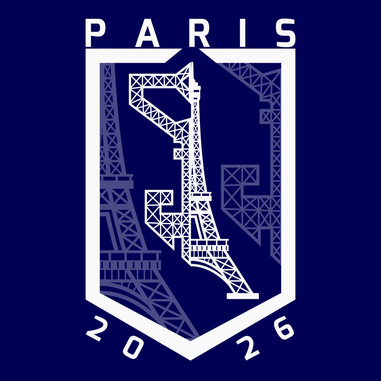 White version on navy background